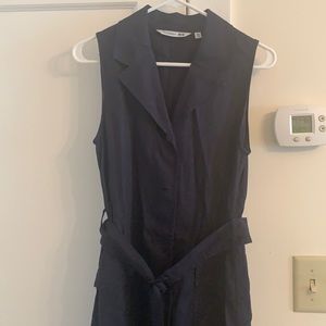 JW Anderson Uniqlo linen belted shirt dress